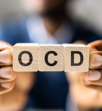 OCD word on blocks